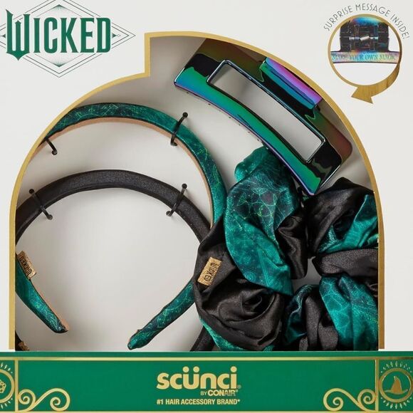 WICKED 4 PIECE NWT HAIR ACCESSORIES GIFT SET - Picture 1 of 8